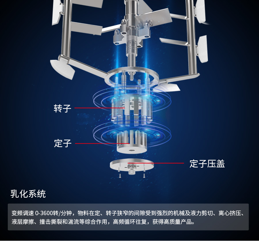 真空乳化機上均質3