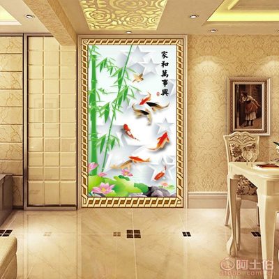 以自然之韻，裝點(diǎn)生活之美——帝尚JM-663大型3D無(wú)縫壁畫(huà)，為家居注入藝術(shù)靈魂